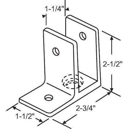 Strybuc One Ear Wall Bracket 91-16